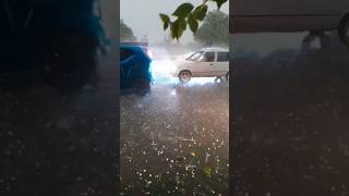 Heavy hailstorm | Weather update today | #news #vlogs #update #rain | Nature screenshot 5