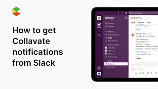 How to get Collavate notifications from Slack