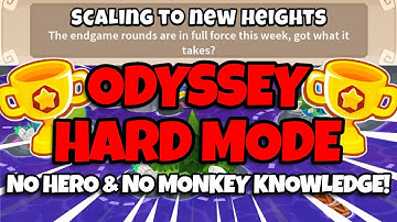 BTD6 Odyssey Tutorial • No Monkey Knowledge + No Hero • Scaling to New Heights