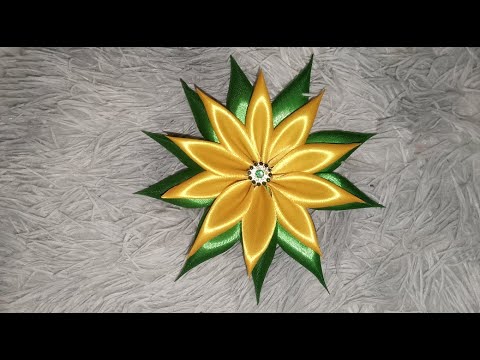 Amazing Ribbon Art | Easy DIY Ribbon Flowers | Hand Embroidery Ribbon ...