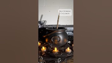 Self Stirring Cauldron - EASY HALLOWEEN DIY
