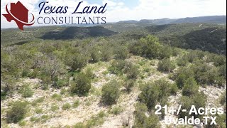 SOLD 21 Acres Uvalde, TX !!! $125,000.