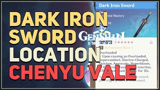 Chenyu Vale Dark Iron Sword Location Genshin Impact screenshot 4