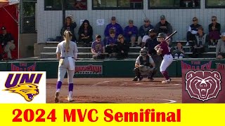 Missouri State vs Northern Iowa Softball Game Highlights, 2024 MVC Semifinal