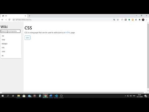 CS50’s Web Programming with Python and JavaScript | CS50W Project 1 Wiki