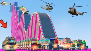 दुनिया का सबसे ऊंचा 😲😲 !! Super Mega Ramp Challenge😱😳वर्ल्ड हाईएस्ट !! कालिया बंदर Indian 11dj GTA-5