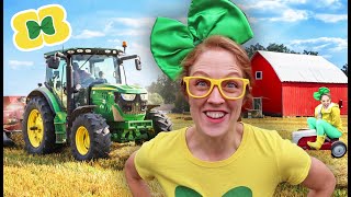 Farm Tractors and Animals | Spend The Day At The Farm With Brecky Breck