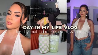 DAY IN MY LIFE VLOG♡ Leg Day Workout, I'm a Matcha Girlie, Savage Event, Trying New Makeup, & More!!