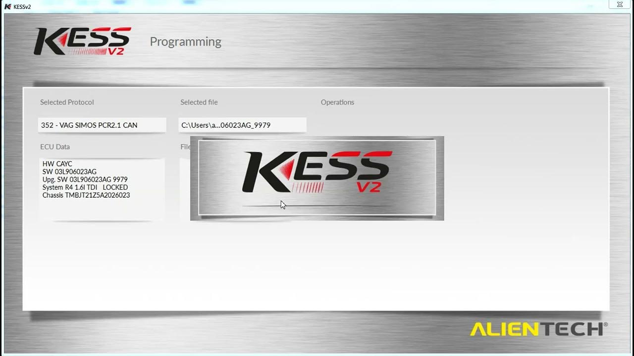 Kess 5.045, Simos PCR2.1 OBD unlock and write with CVN correction YouTube