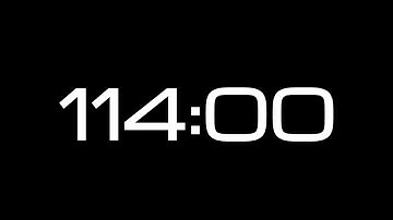 114 Minute Countdown Timer / NO SOUND