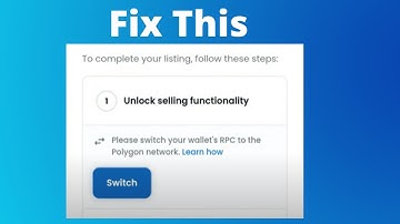 How to fix "Unlock Selling Functionality" error on Opensea | Unlock Selling Functionality