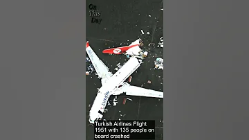 Turkish Plane Crash سقوط طائرة تركية 