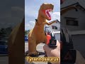 Dinosaur shooting game event / Tyrannosaurus Inflatable / ABI-tech 恐竜シューティング/ティラノサウルス(黄土色)