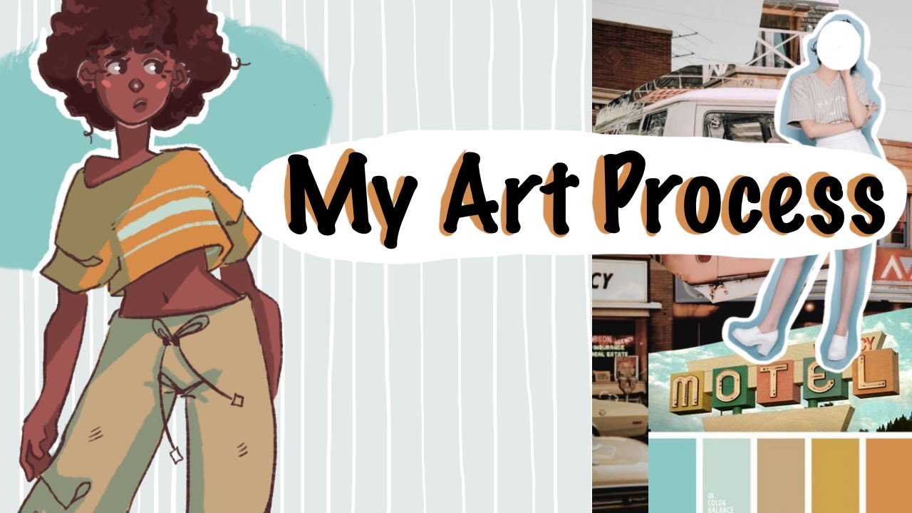 [DIGITAL ART] My Art Process | Pinterest | Tutorial | Inspiration - YouTube