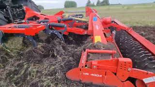 Case IH Magnum и культиватор Dunin MaxTill 400 M