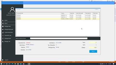 Programming In Visual Basic: Motor Rental System