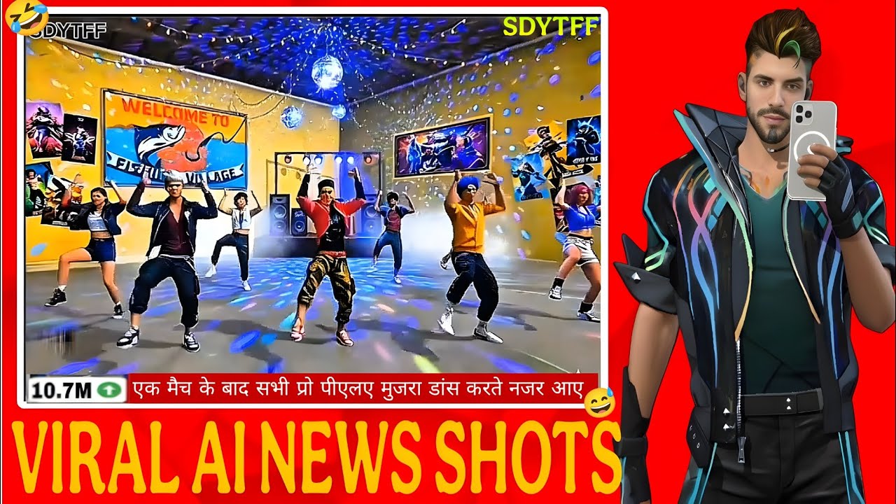 FREE FIRE Viral Funny AI News Short Editing Tutorial 🤣🔥