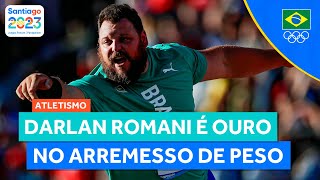 JOGOS PAN-AMERICANOS | DARLAN ROMANI É OURO PARA O BRASIL NO ARREMESSO DE PESO