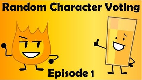 Random Character Voting Episode 1