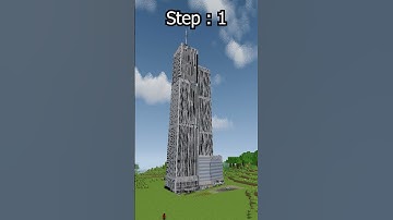 How to Build Twin Tower in Minecraft... #shorts #minecraft #minecraftbuild  #viral