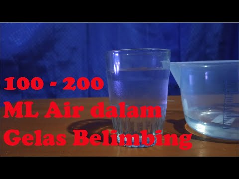 110 ml air berapa gelas