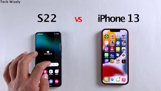 SAMSUNG S22 vs iPhone 13 | SPEED TEST