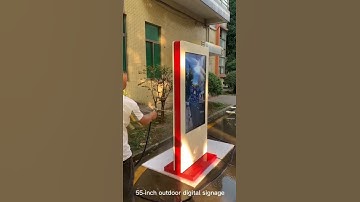 55-inch outdoor digital signage information kiosk