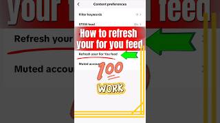 Tiktok Secret💥| How To Refresh Your FOR YOU FEED | Techkamal