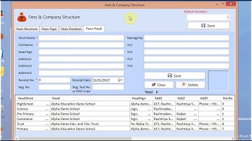 Alpha School Management Software - Help Video for Head Settings
