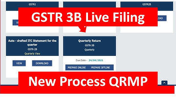 GSTR 3B Live filing I New process QRMP Scheme  I CA Satbir Singh