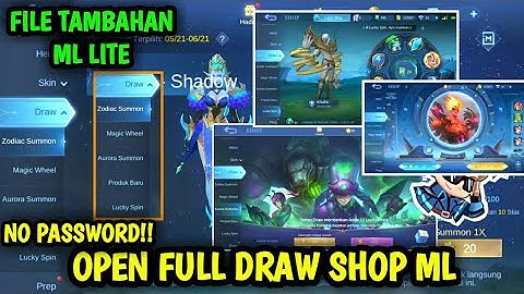 Data Open Draw Lucky Spin Terbaru | File Tambahan ml lite