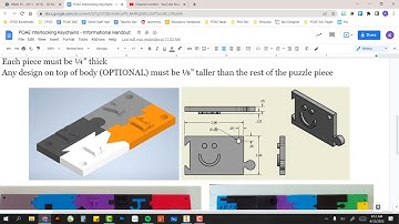 Inventor - Drawing of Finished Puzzle Piece