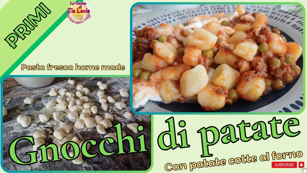 Gnocchi con patate cotte al forno - ricetta facile