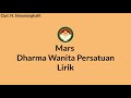 Mars dharma wanita persatuan lirik