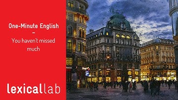 ONE-MINUTE ENGLISH: You haven