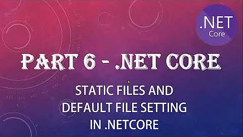 PART 6 - Understand STATIC FILES, DEFAULT FILES OPTIONS AND DIRECTORY BROWSING in .netcore