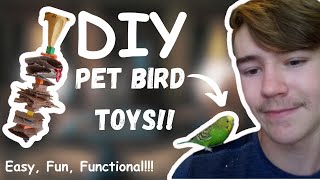 5 FUN and EASY DIY bird toys