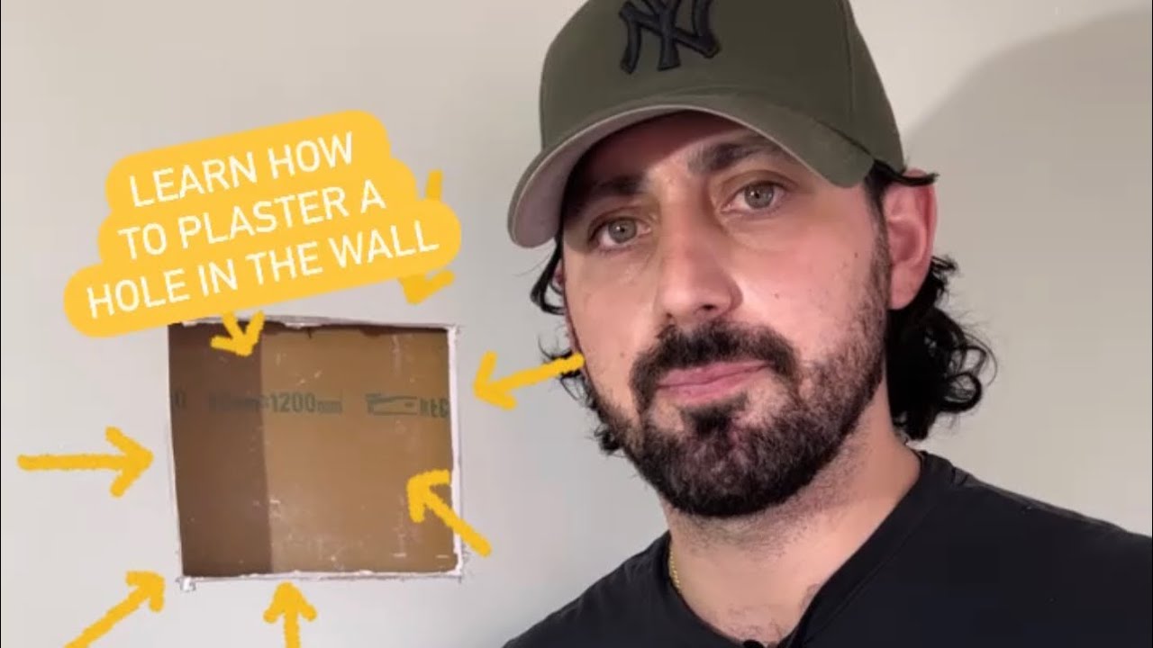 How To Fix A Hole In The Wall With Plaster - Patching 🔨 - YouTube