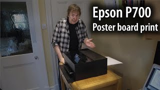 P700 poster board printing via the front feed