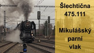 Mikulášský Parní Vlak Se Šlechtičnou 475.111