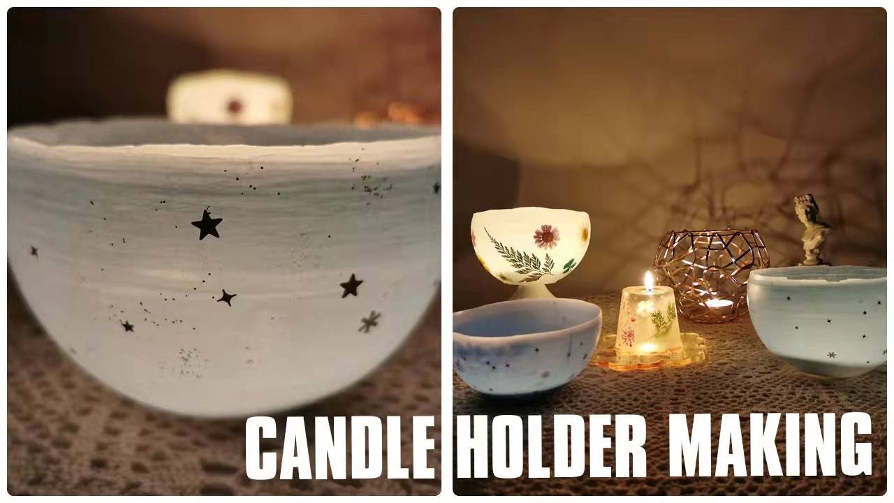 Homemade Tea Light Candle Holder / Home Decorating Ideas Handmade Easy Art And Craft / 自制茶蜡杯烛台