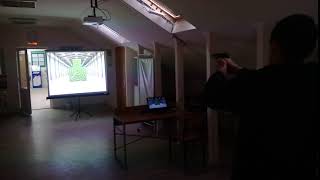 Стрельба из интерактивного стрелкового тренажера Стрельба из интерактивного стрелкового тренажера
