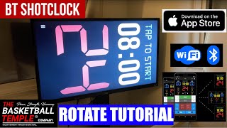 iPhone BT Shot Clock (Basketball Shot Clock) App Cast to TV (iOS) -- Rotating the Screen screenshot 2