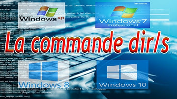 La commande dir/s (affiche les fichiers d