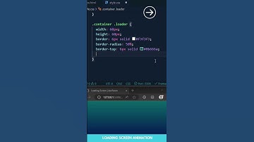 Create Loading Screen Animation Using HTML & CSS | devRasen | Simple Loading Screen Animation