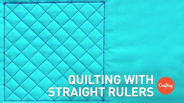Quilting With Straight Rulers: Crosshatch Design | Machine Quilting Tutorial with Amy Johnson