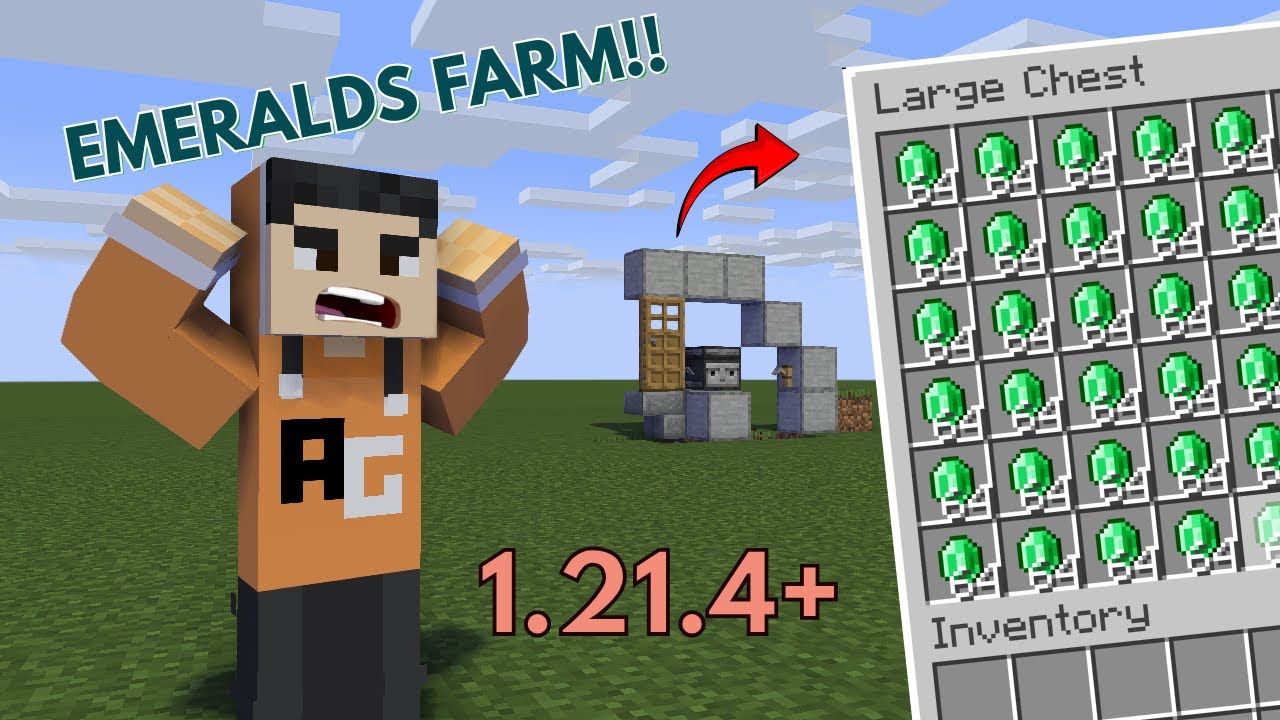 Get UNLIMITED Emeralds with This OP Farm! (Minecraft Tutorial)
