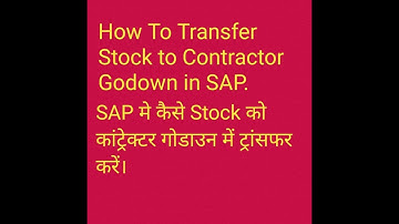 "Step-by-Step Guide: Transfer Posting in SAP Unrestricted Stock to Vendor Godown"