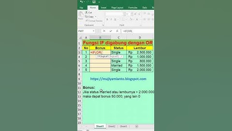 FORMULA EXCEL: IF, OR  #excel #if