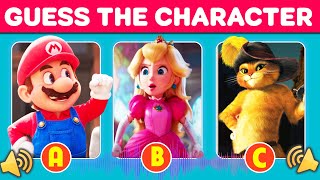 Guess the Character  Universal Pictures by their VOICE | Super Mario Bros, Puss In Boots....